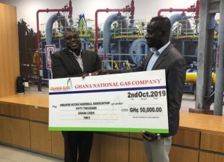 GHANA GAS SUPPORTS GREATER ACCRA HANDBALL
