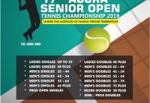 Accra Lawn Tennis Club To Organize 17th Edition of Accra Senior Open Championship