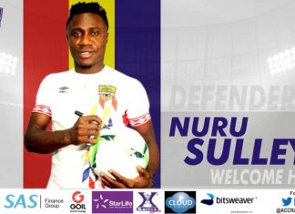 Accra Hearts of Oak Outdoor tough defender Nuru Sulley