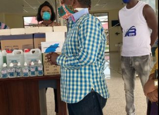 Gospel musicians donate to coronavirus isolation centre in Ga East