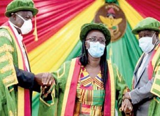 1st Female KNUST VC Takes Office