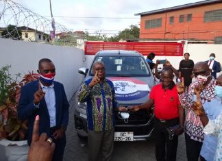 NPP China branch donates to NPP national campaign team