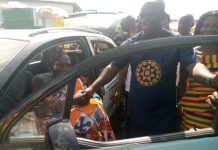 Overall Best Farmer in Asante Akyem South Honoured salon car.