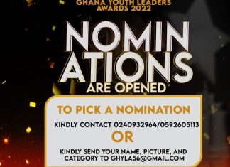 Ghana Youth Leaders Awards Nomination Opens