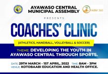 Ayawaso Central Municipal Assembly, Farm 360 Hold Maiden Coaches Clinic
