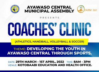 Ayawaso Central Municipal Assembly, Farm 360 Hold Maiden Coaches Clinic