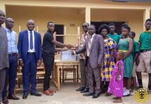 GNPC Scholars at UENR Donate to Kantro Basic School in Bono Region