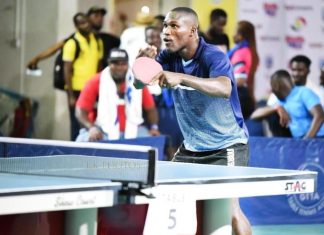 Emmanuel Commey shows class in singles tournament in Commonwealth Games in Birmingham